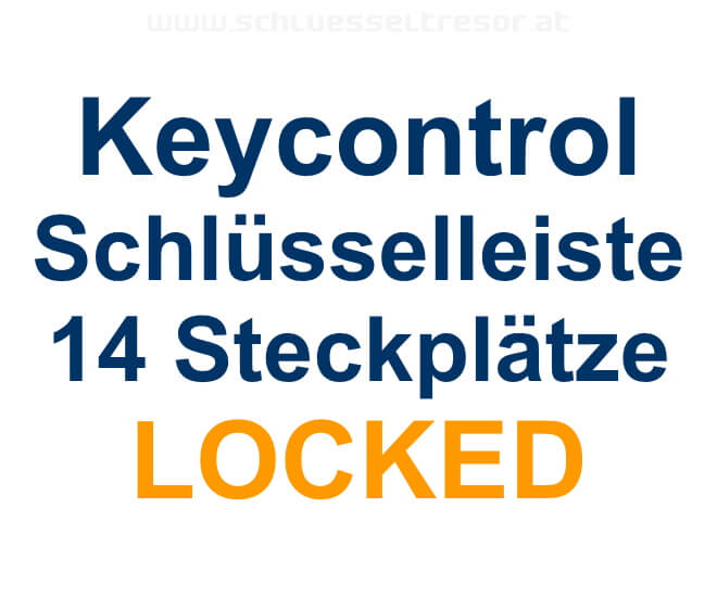 9697df36b5a6dfc7d69213468b3a91b7 Keycontrol Schlüssel-Steckleiste 14 Plätze LOCKED