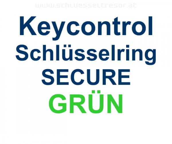 Keycontrol Schlüssel-Ring GRÜN SECURE