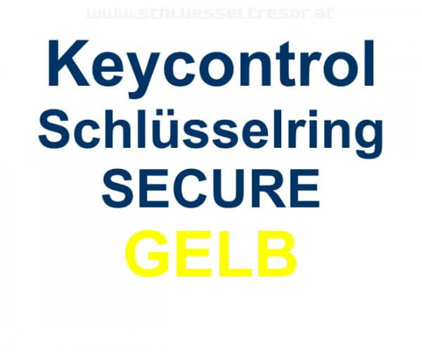 Keycontrol Schlüssel-Ring GELB SECURE